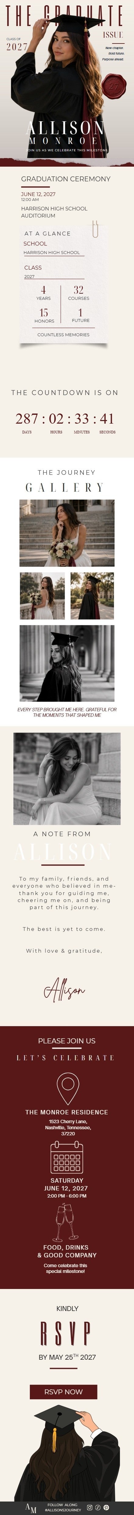 Modern Heirloom invitation