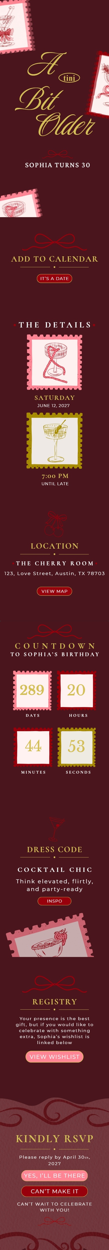 Modern Heirloom invitation